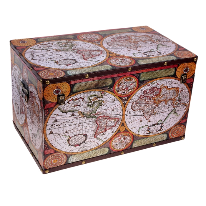Шкатулка "Карта мира"