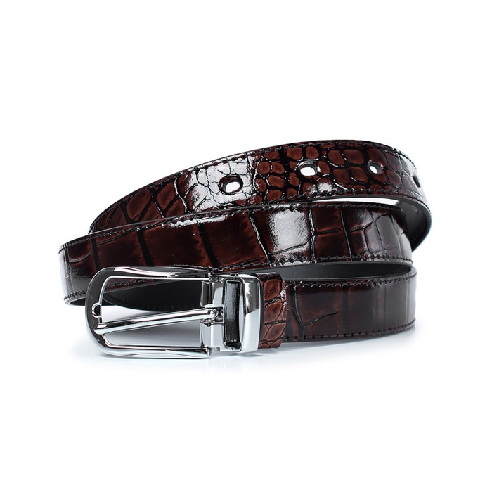 

Ремень поясной женский натуральная кожа 37320 коричневый 125х2,4х0,3 см