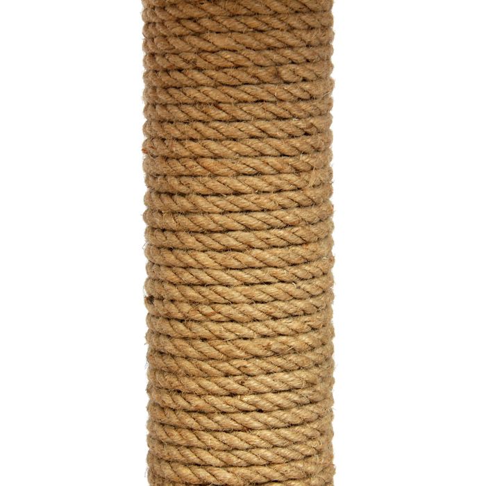 Домик-когтеточка "Квадратный с фигурной полкой", 45 х 35 х 70 см, микс цветов