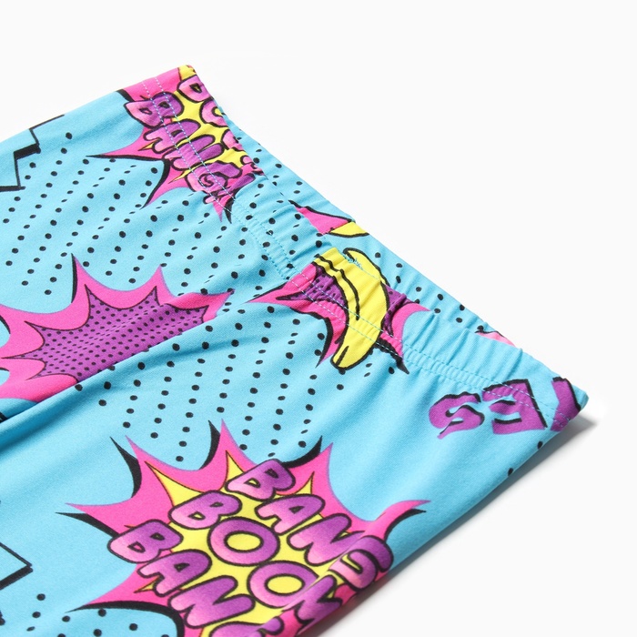 фото Леггинсы для девочек, цвет бирюзовый, рост 152 см bonito