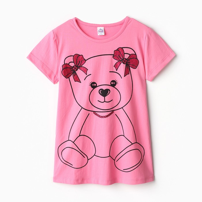 Сорочка ночная для девочки, цвет светло-розовый, рост 98 см сорочка ночная для девочки цвет розовый пони рост 110 см