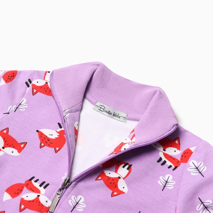 фото Толстовка для девочки, цвет сиреневый, рост 92 см bonito