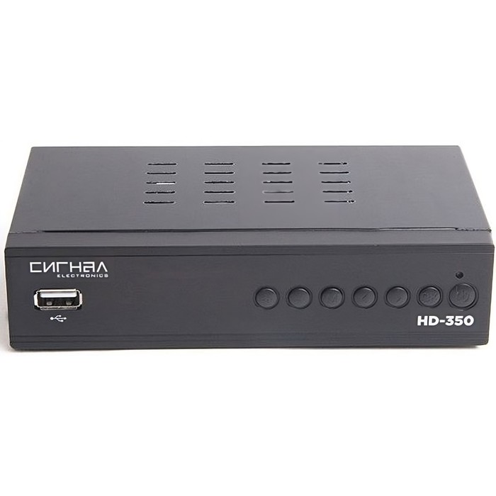 Ресивер DVB-T2 Сигнал HD-350 черный ресивер dvb t2 starwind ct 200 черный