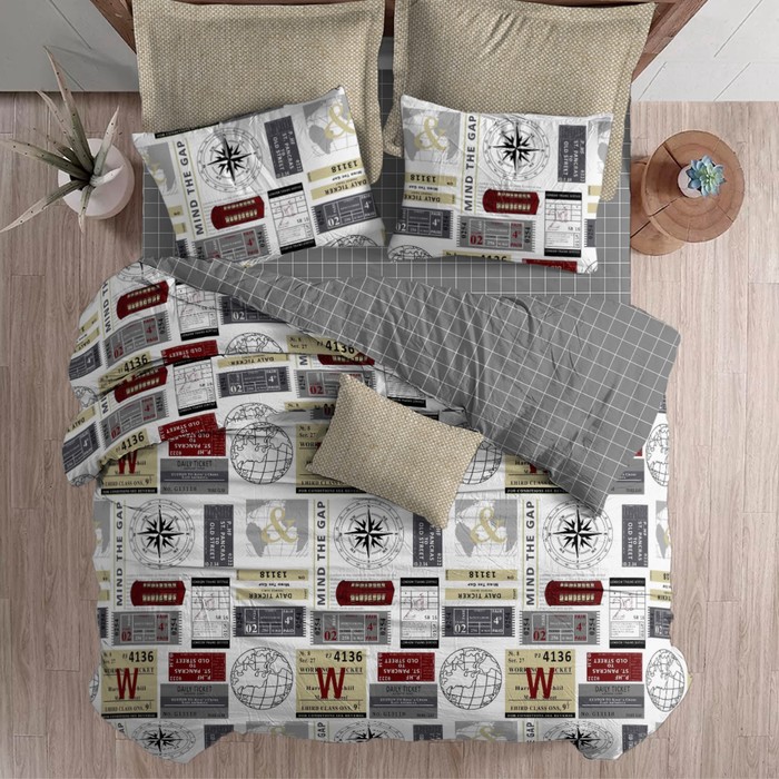 

Постельное бельё 2 сп, размер 215x220 см, 175x215 см, 70x70 см - 2 шт