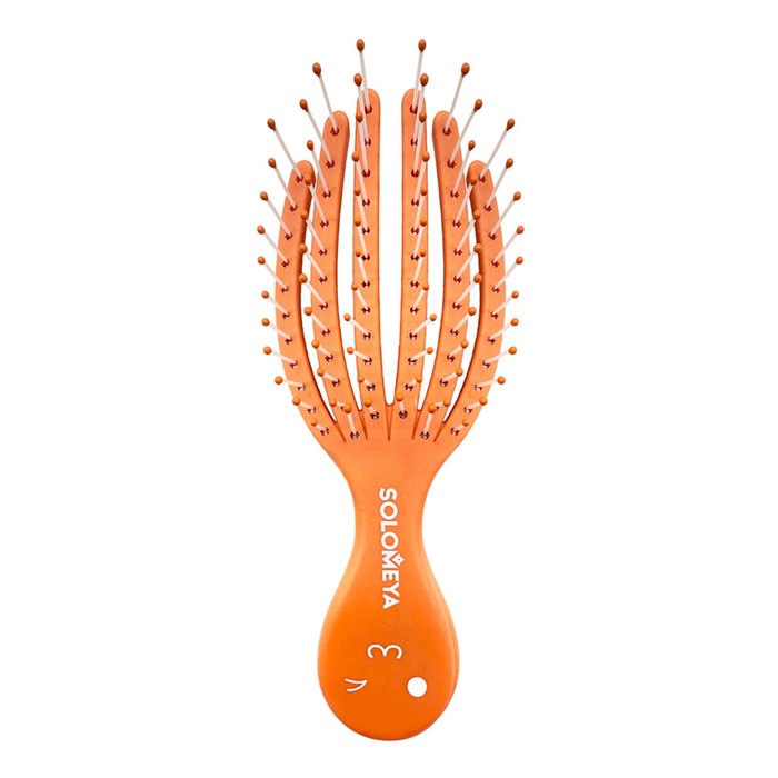 цена Расчёска-мини для сухих и влажных волос Solomeya «Оранжевый осьминог»