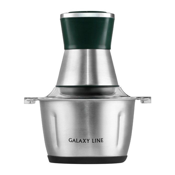 Измельчитель Galaxy GL 2382, металл, 600 Вт, 1.8 л, 2 скорости, серебристо-изумрудный