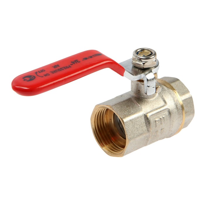 

Кран шаровой STT, внутренняя/внутренняя резьба 3/4", ручка, никелированная латунь