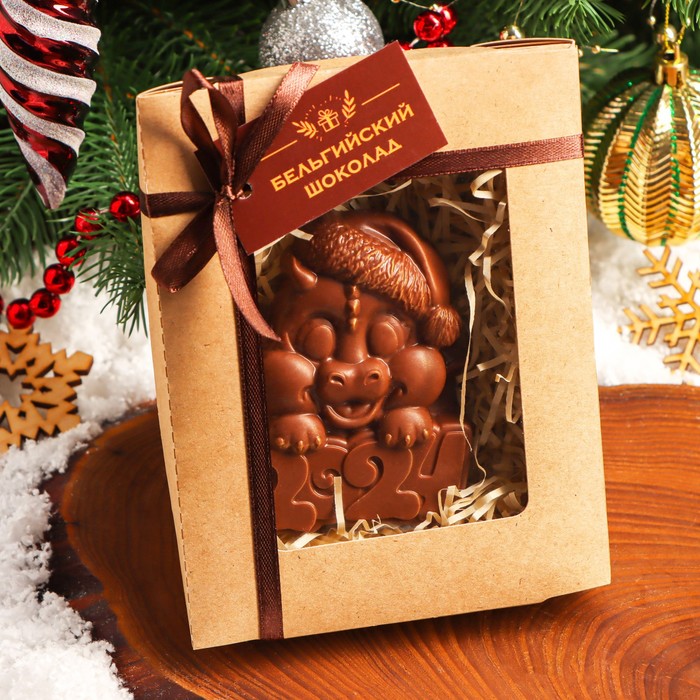 Шоколадная фигурка Дракончик 2024, 80 г шоколадная фигурка мишка с сердцем 80 г