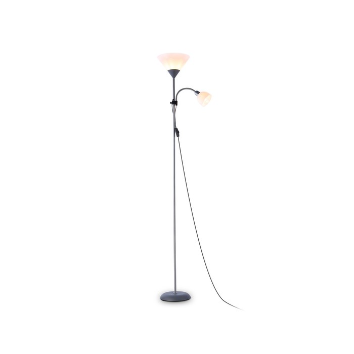 Светильник напольный с выключателем на проводе Ambrella light, Floor, TR97626, 2хE27, E14, цвет серебро