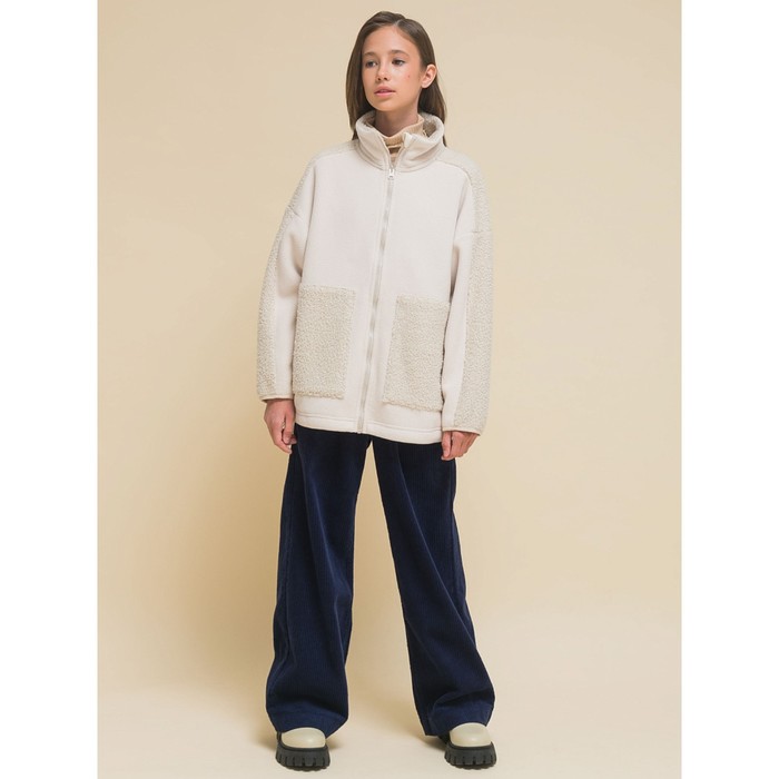 

Куртка для девочек, рост 122 см, цвет молочный