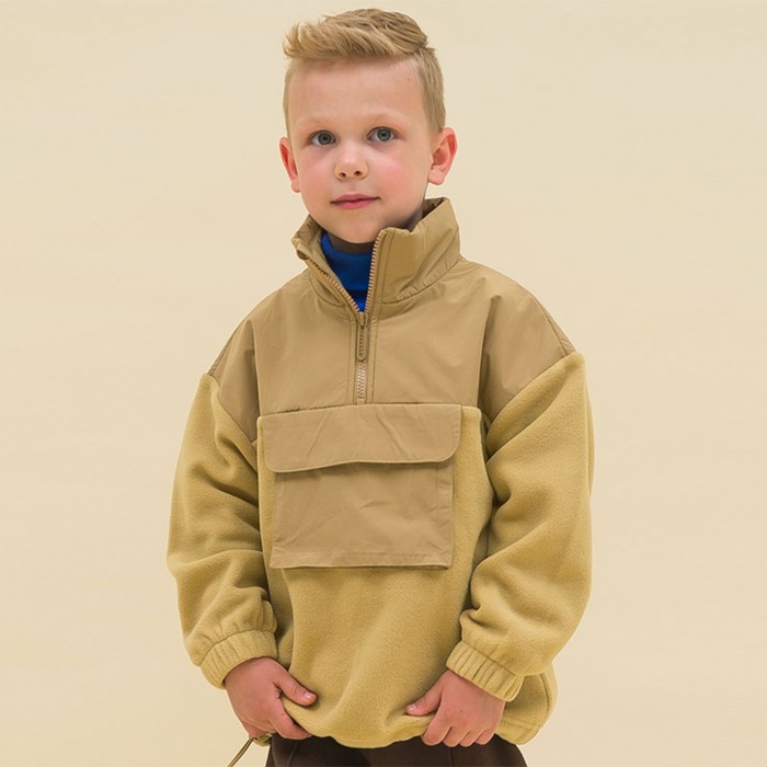 Куртка для мальчиков, рост 86 см, цвет охра