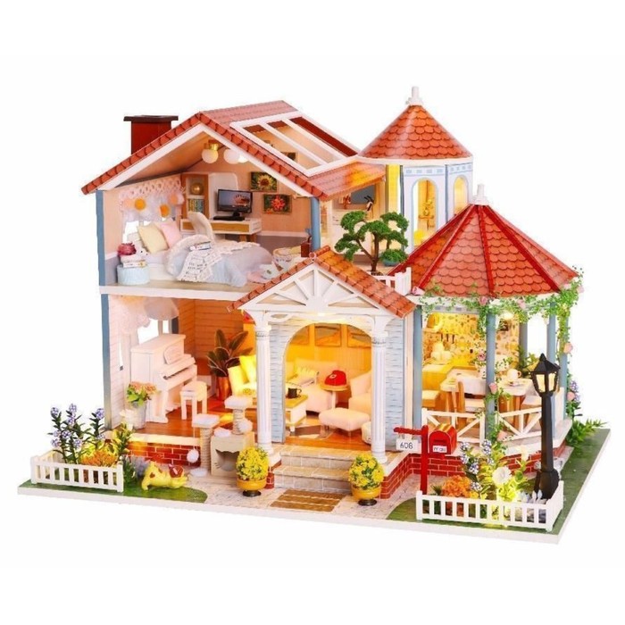 

Интерьерный конструктор Hobby Day MiniHouse «Загородный дом», румбокс