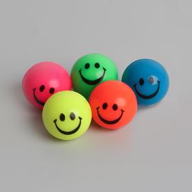 Мяч каучук «Весёлые смайлы», 2,7 см, цвета МИКС Ош
