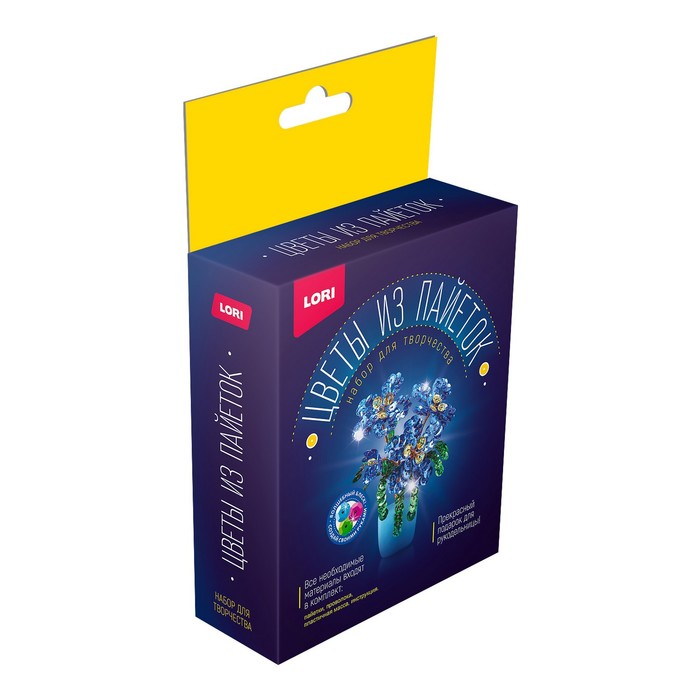 Цветы из пайеток «Клематис»