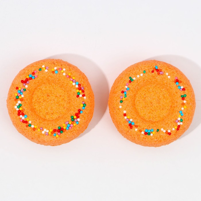 фото Набор бурлящих пончиков для ванны «уютной зимы!», 2 х 65 г, аромат пряный глинтвейн чистое счастье