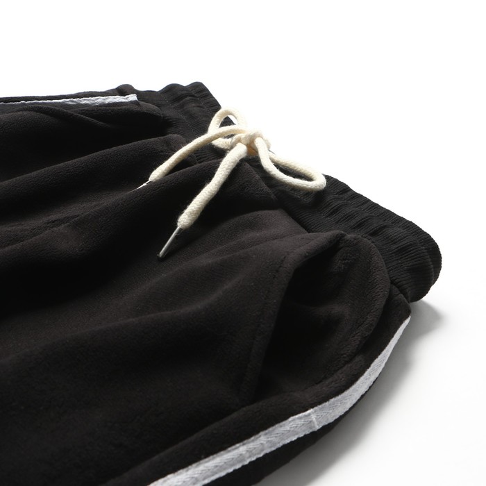 фото Брюки спортивные для мальчиков, начёс, цвет черный, рост 122-128 см veresk