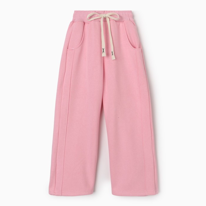 Брюки для девочек, НАЧЁС, цвет розовый, рост 104-110 см брюки для девочек начёс цвет чёрный рост 104 110 см