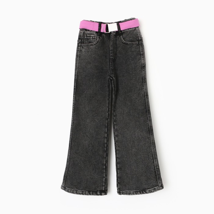 Джинсы для девочек, НАЧЁС, цвет серый, рост 152 см джинсы для девочек начёс цвет серый рост 164 см