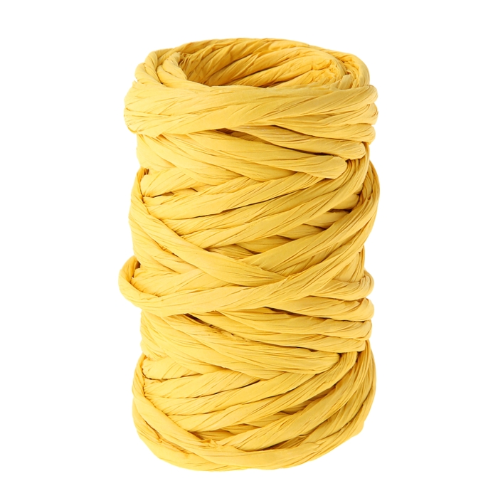 Шпагат декоративный, цвет ярко-жёлтый