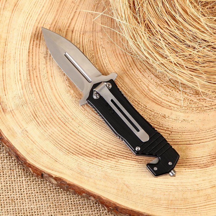 Нож складной Зенит сталь - 420, рукоять - сталь, 6.5 см