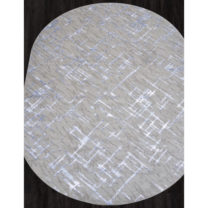 

Ковёр овальный Liman F164, размер 120x180 см, цвет gray-blue