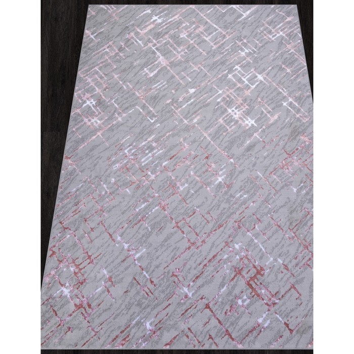 

Ковёр прямоугольный Liman F164, размер 160x230 см, цвет gray-pink
