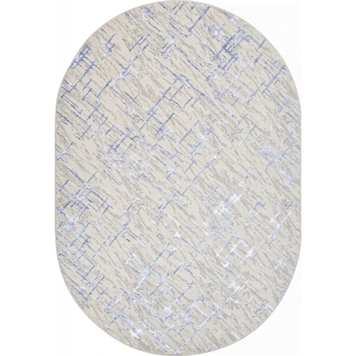 ковёр овальный merinos liman размер 120x180 см цвет cream blue Ковёр овальный Merinos Liman, размер 200x400 см, цвет cream-blue