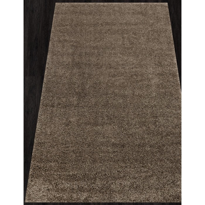 

Ковёр прямоугольный Shaggy trend L001, размер 80x150 см, цвет dark brown