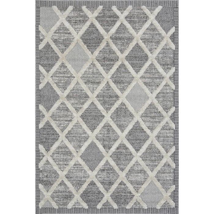 

Ковёр прямоугольный Milat Tunis, размер 114x180 см, цвет white/l.gray