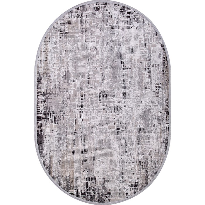 

Ковёр овальный Roxanne, размер 80x150 см, цвет l.grey/d.grey