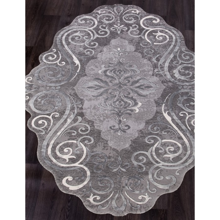 

Ковёр прямоугольный Safir, размер 78x150 см, цвет grey/grey