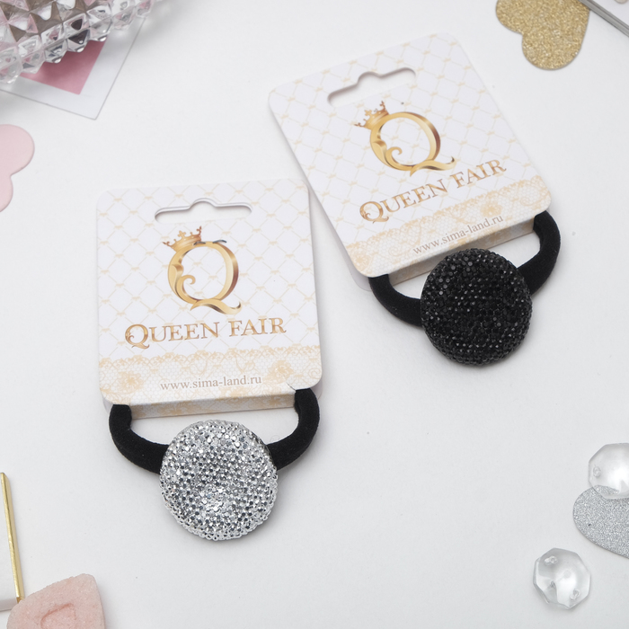 Резинка для волос "День и ночь" круг (цвет микс)