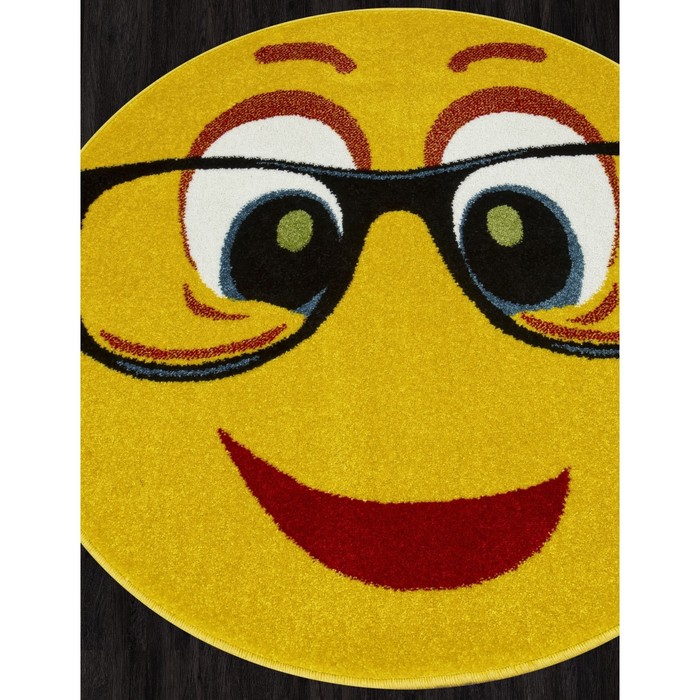 

Ковёр круглый Smile, размер 100x100 см, цвет yellow