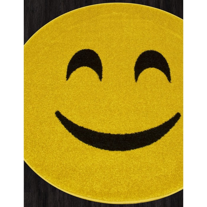 

Ковёр круглый Smile, размер 100x100 см, цвет yellow