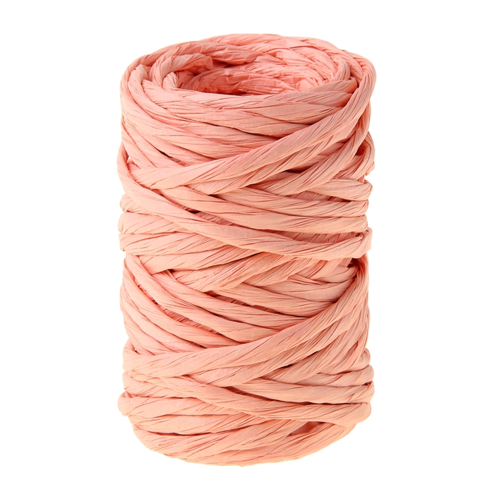 Шпагат декоративный, цвет персиковый