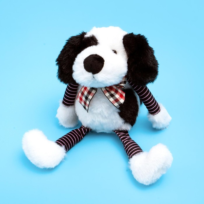 Мягкая игрушка «Собака», 16 см, цвет чёрно-белый мягкая игрушка собака 16 см цвет чёрно белый