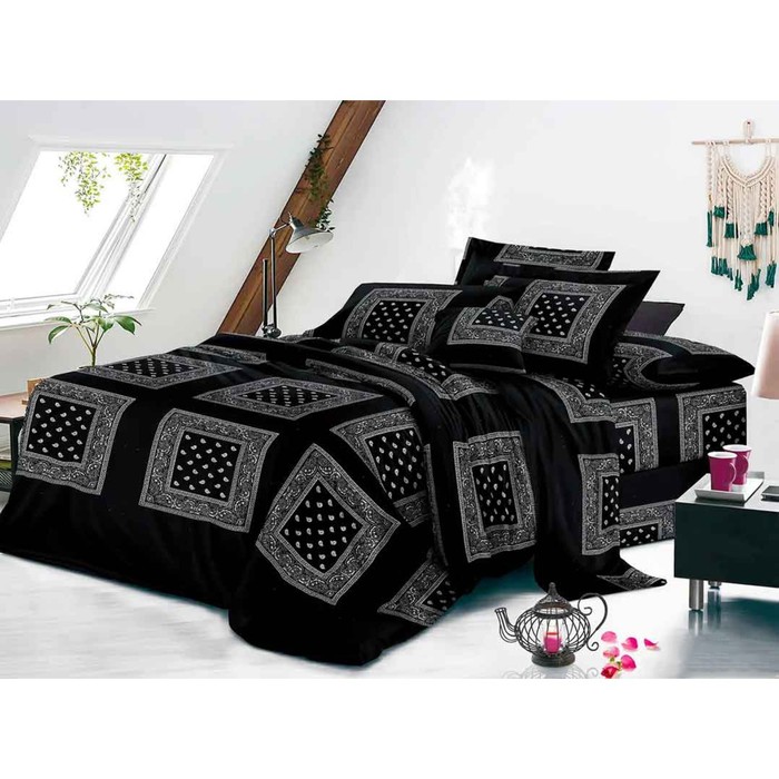 фото Постельное бельё дуэт, размер 220x240 см, 150x215 см - 2 шт, 70x70 см - 2 шт авроратексдизайн