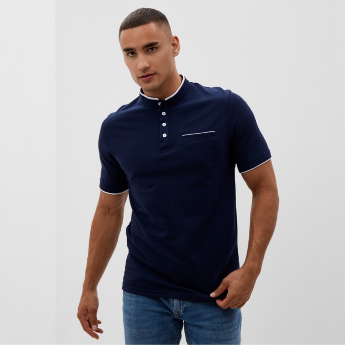 

Футболка (поло) мужская MINAKU REGULAR FIT: цвет тёмно-синий, р-р 48