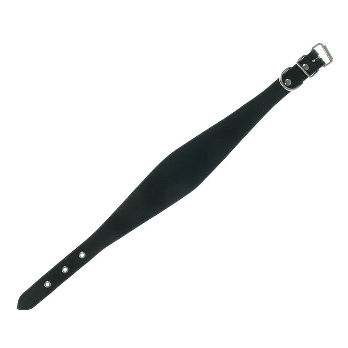 Ошейник кожаный "Селедка", однослойный, 2 см - 30-35 см, микс