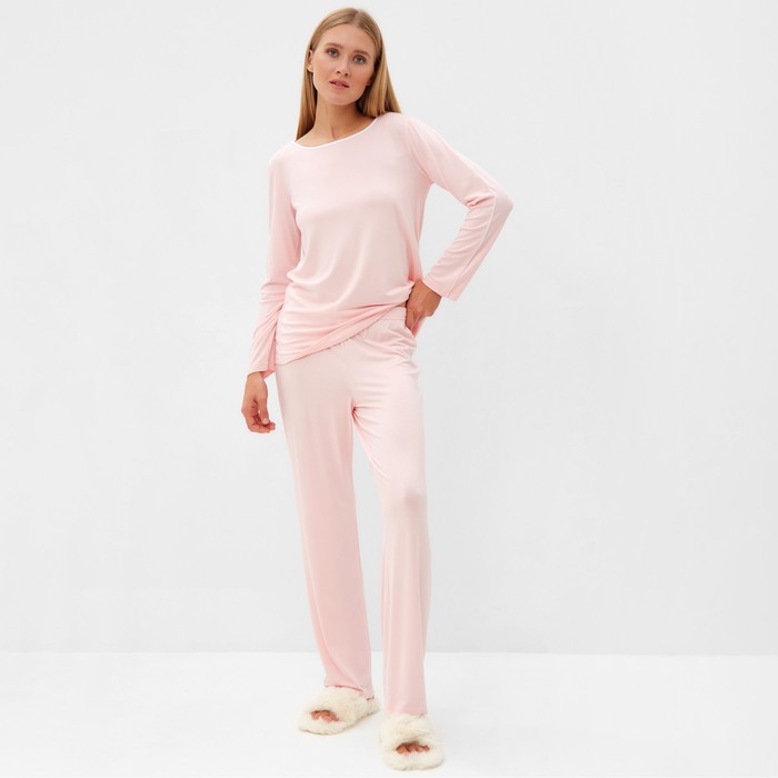 Комплект (джемпер, брюки) женский MINAKU, цвет розовый, размер 56