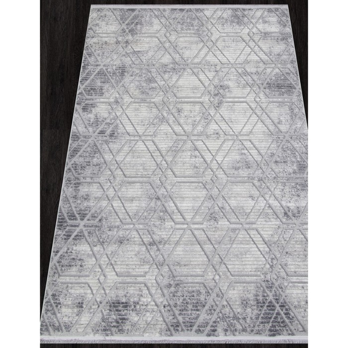 

Ковёр прямоугольный Alanya, размер 100x200 см, цвет grey/l.grey
