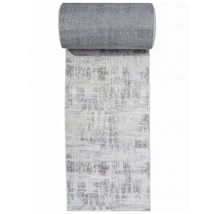 Ковровая дорожка Alanya, размер 100x2500 см, цвет cream/grey