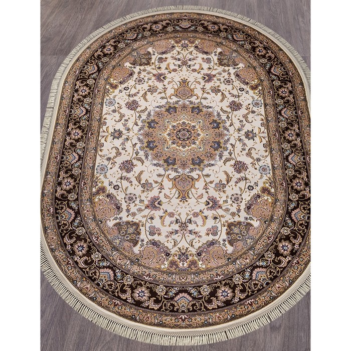 

Ковёр овальный Aravia, размер 160x220 см, цвет cream-brown