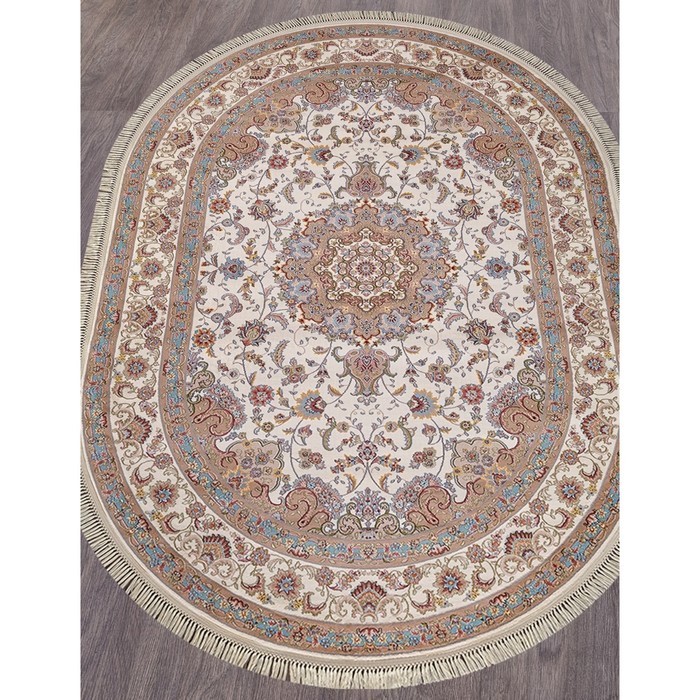 

Ковёр овальный Aravia, размер 160x300 см, цвет cream-blue