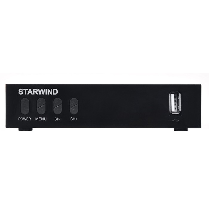 Ресивер DVB-T2 Starwind CT-220 черный цена и фото