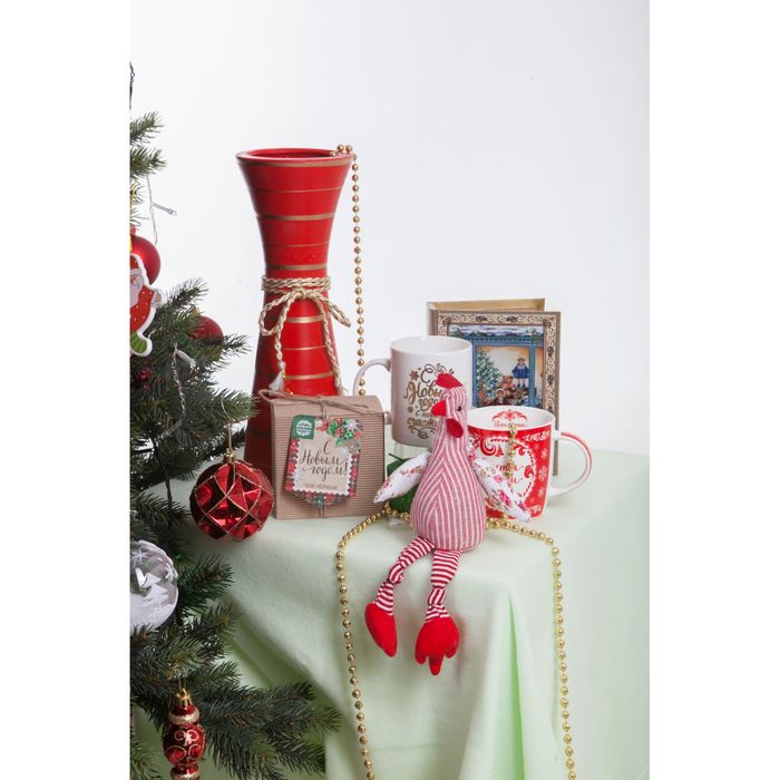 Шкатулка "Снеговик у магазина с новогодними игрушками"