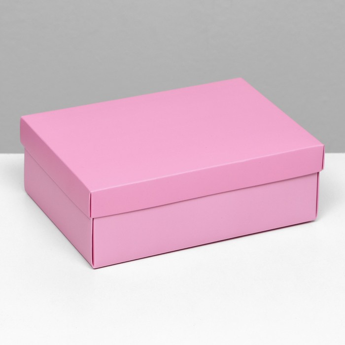 коробка складная крафтовая 21 х 15 х 7 см Коробка складная «Розовая», 21 х 15 х 7 см