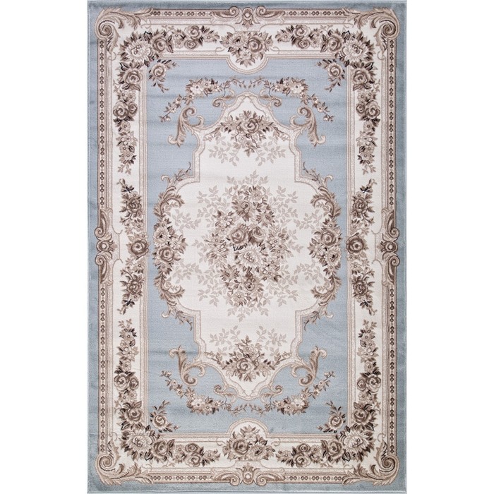 Ковёр прямоугольный Valencia deluxe, размер 250x500 см, цвет l.blue-brown