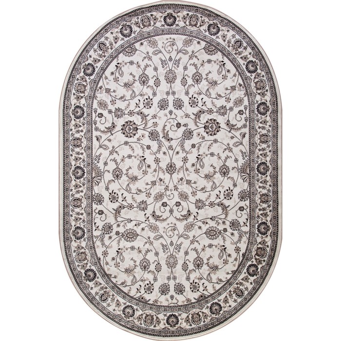Ковёр овальный Valencia deluxe, размер 100x200 см, цвет cream-brown