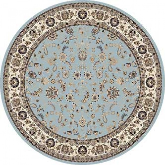 

Ковёр круглый Valencia deluxe, размер 200x200 см, цвет l.blue-brown
